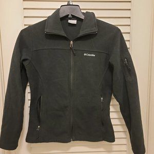 Columbia Medium Black Fleece Full Zip Jacket